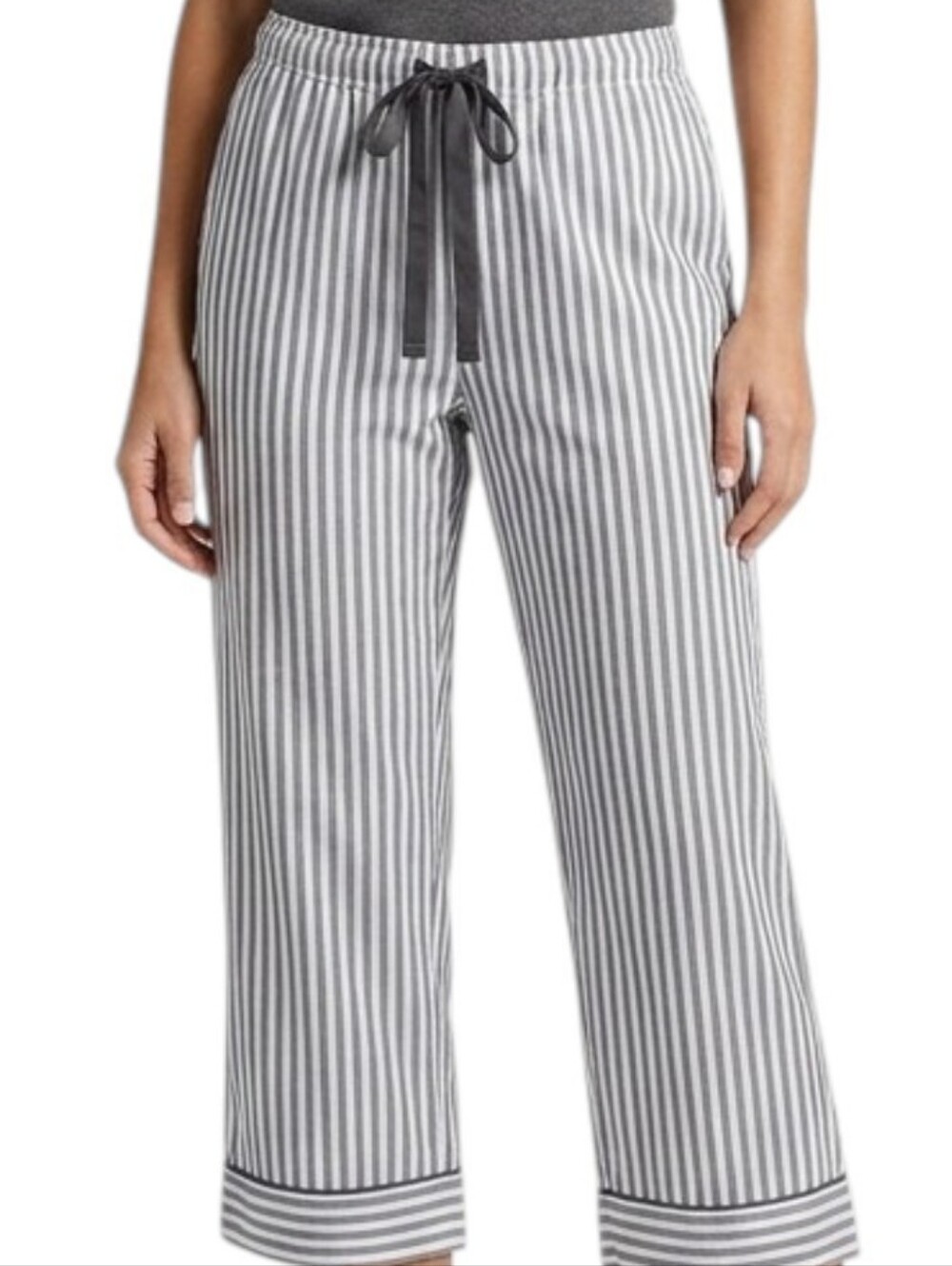 Victoria's Secret Pajama Pants striped metallic thread VS Large